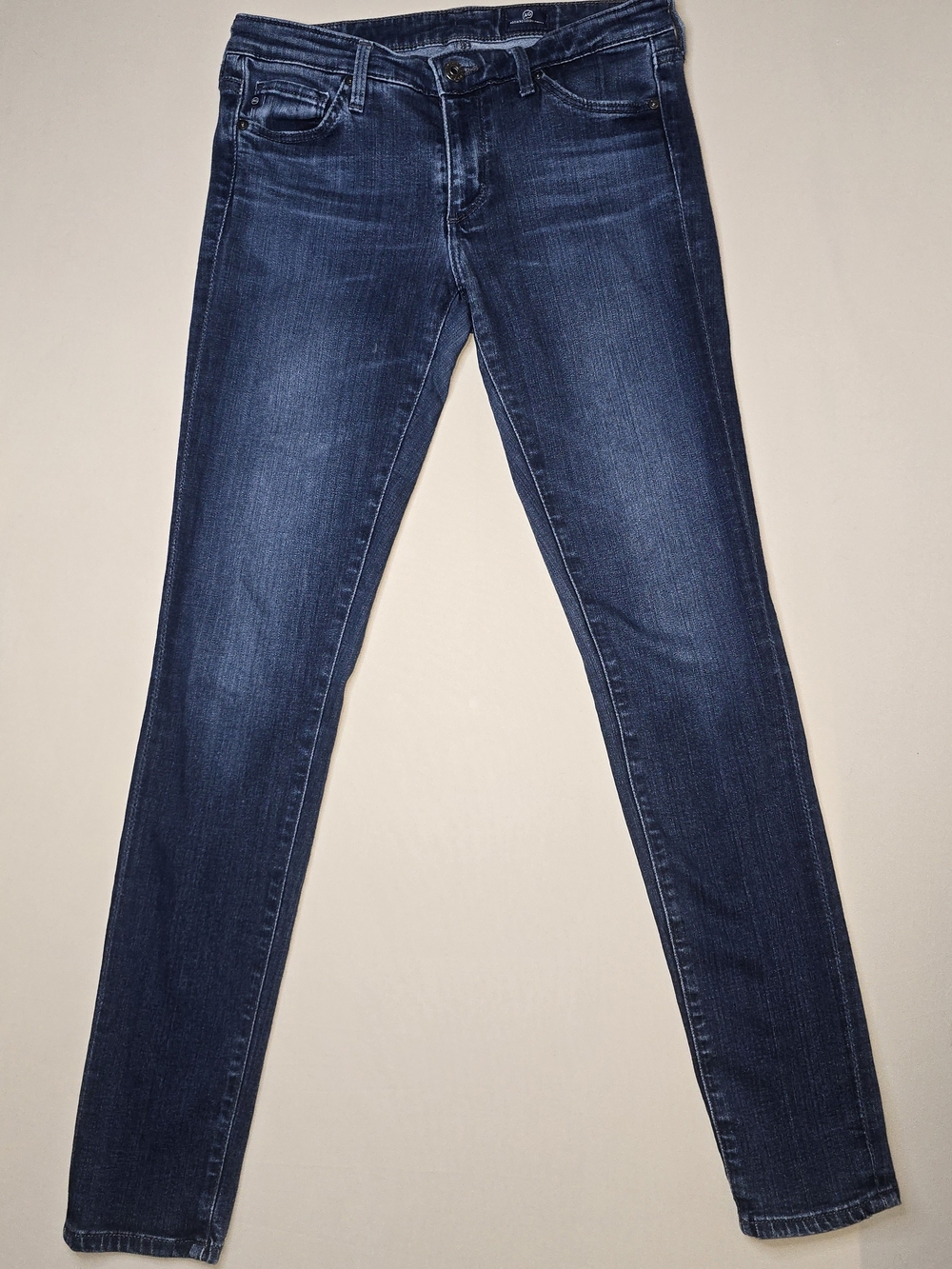 Ag Adriano Goldschmied Dark Blue Skinny Jeans Sz 26R